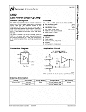 DataSheet LM321 pdf